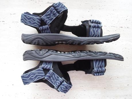 Modré černé boty sandály, 41