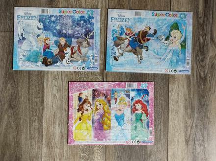 Puzzle elsa a princezny s většími díly 30 ks,