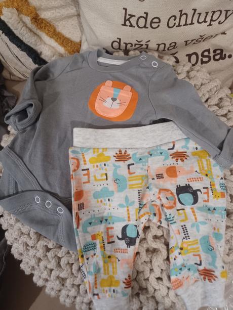 Zvířátkový komplet - body + tepláky, pepco,56