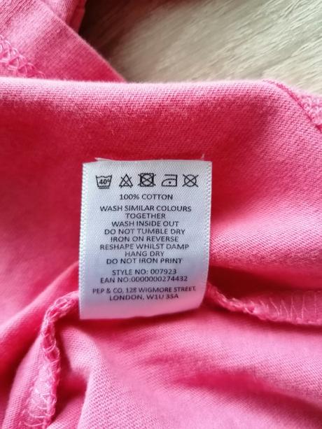 Bavlněné růžové tričko s kočkami vel 134 - 140, pepco,134