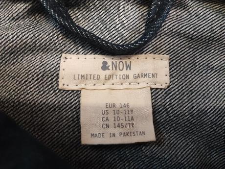 Džínová bunda, h&m,146