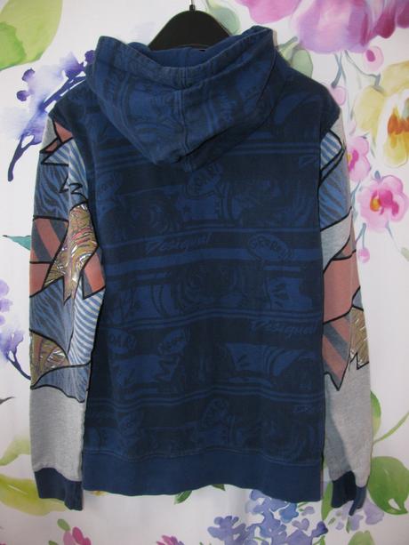 Skvělá bavlněná mikina s kapucí desigual v.146/152, desigual,152