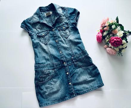 Ob/ šaty džínové - v.116, 116