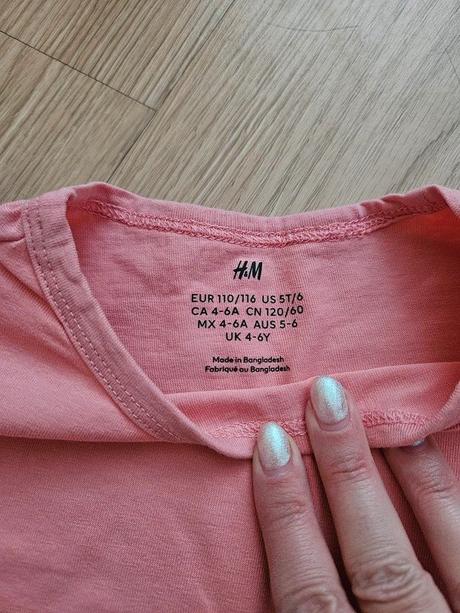 Tričko s dlouhým rukávem h&m, vel. 110/116, h&m,110