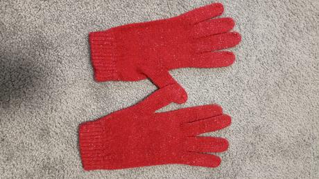 Třpytivá šála a rukavice, xl