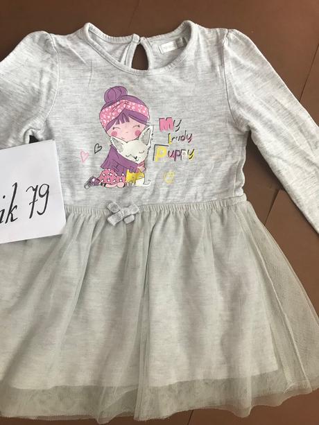 Ob/ šaty s tylovou sukní - v.12/18 měs, pepco,86