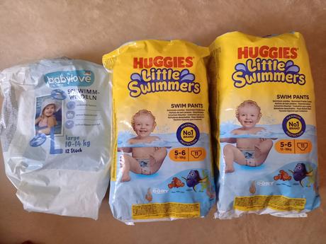 Plenky do vody, velikost 5-6, 12-18 kg, huggies,7 kg - 18 kg