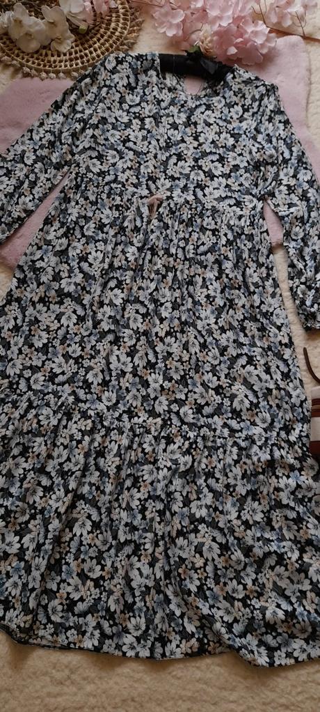 Clockhouse květované viskózové dlouhé šaty, clockhouse,38