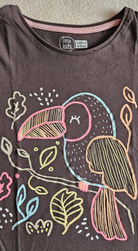 4x dívčí tričko (3x krátké, 1x dlouhé) vel.128-134, 128