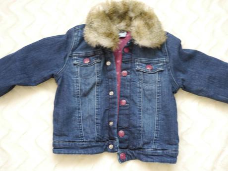 Vyteplena dzinova bunda 122 h&m, h&m,122