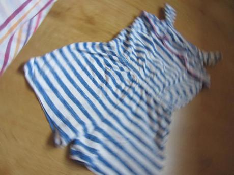 Veselý letní pruhovaný overálek, oshkosh,116