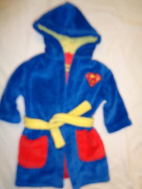 Super měkoučký mikroflízový župan superman, marks & spencer,92