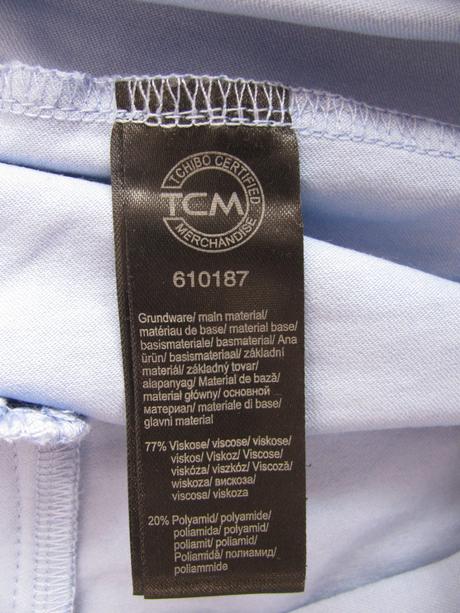 Elastické přiléhavé kalhoty,světle modré, tchibo,38