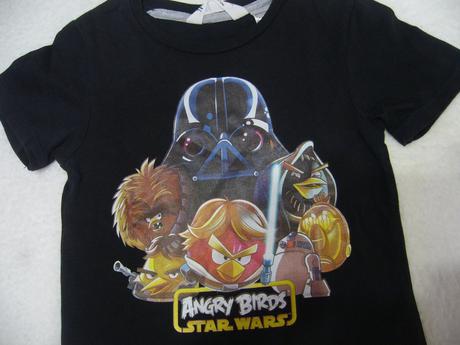 Bavlněné černé triko/tričko, h&m,92