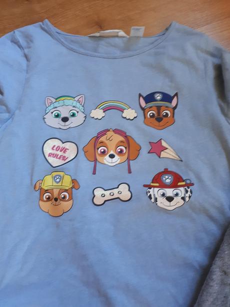 2x dívčí tričko, h&m,134