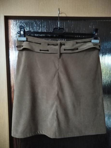 Dámská sukně imitace jelenice, 38