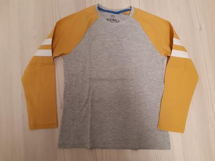 Šedé tričko s dlouhým rukávem, marks & spencer,146