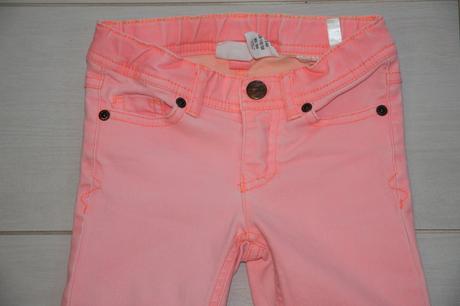 Neonové džiny, h&m,104