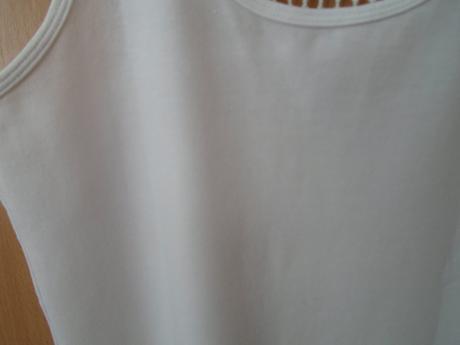 Bílé tričko tílko top s krajkou, s