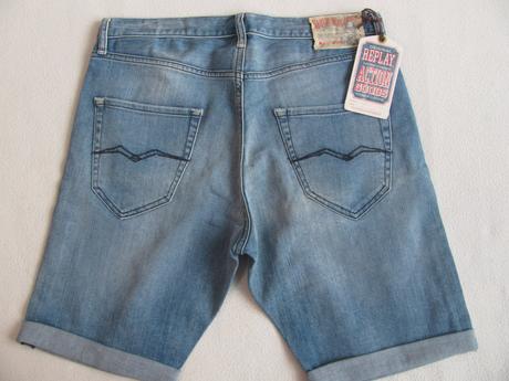 Džínové elastické kraťasy-replay, replay,164