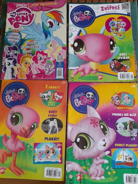4x časopis lps littlest pet shop používaný,čtený,