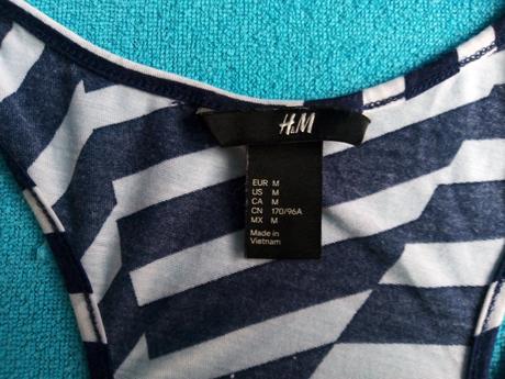 Tílko zn."h&m" vel."m" je větší, h&m,m
