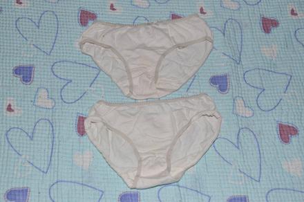 2x spodní dívčí kalhotky, bavlněné, bílé, cherokee,104