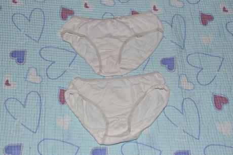 2x spodní dívčí kalhotky, bavlněné, bílé, cherokee,104