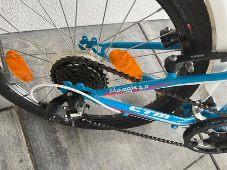 Dětské kolo maggie 2.0 light blue pink 11 a zvonek, 12