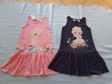 2 x letní šaty, ham, vel 122/128, h&m,122