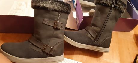 2 x kozačky sede, 32