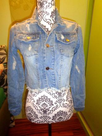 Moderní měkoučká riflová bunda, s