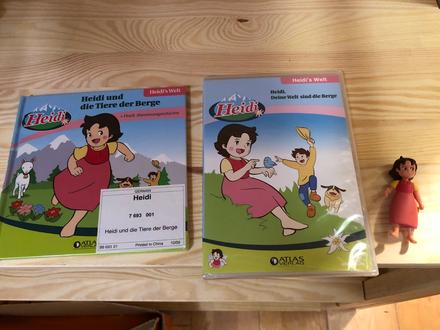 Heidi devcatko z hor - kniha, dvd+ figurka heidi,