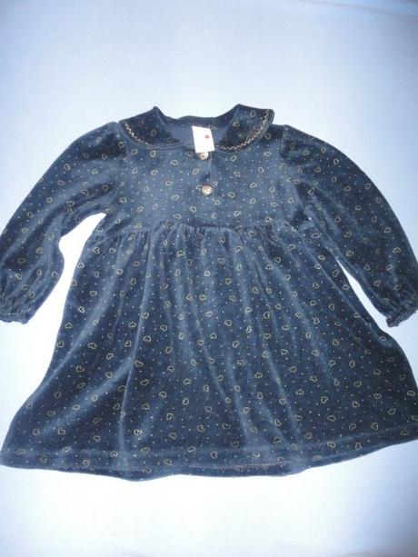 I jako sváteční, sametové šatičky z c+a, 80-86, c&a,86