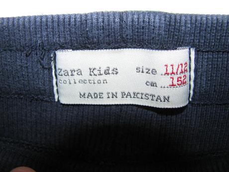 Bavlněné tmavě modré tepláky zara, zara,152