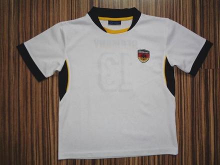 Krásné černobílé dresíkové tričko germany, 134