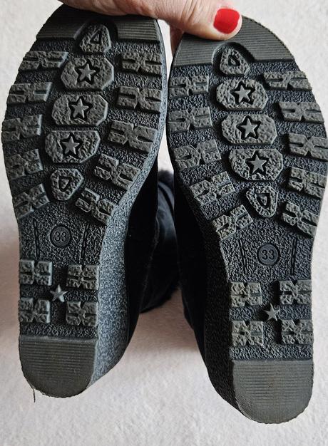 Dívčí černé kozačky, graceland, vel.33, graceland,33