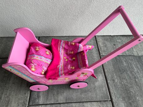 Dřevěný kočárek pro panenky my little princess, 
