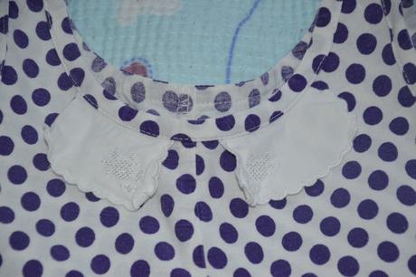 Bavlněné puntíkaté šaty letní, 128