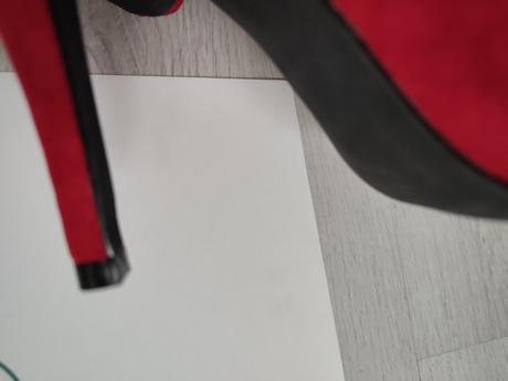 Červené boty na podpatku, jenny fairy , velikost 3, 38