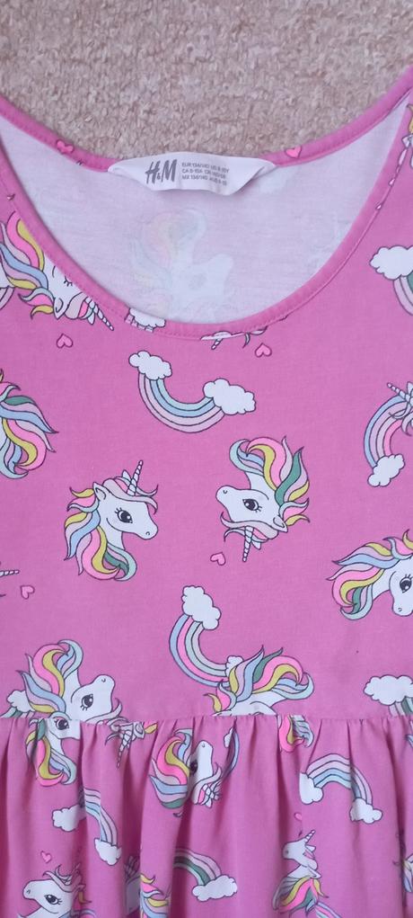 Šaty s koníčky zn."h&m" vel."134-140', h&m,134