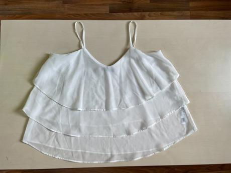 Bílý volán top, vel s, terranova, terranova,s