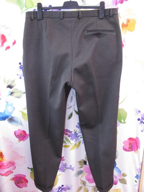 Pánské společenské tmavě šedé kalhoty, xxxl