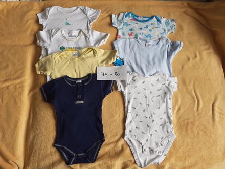 Mix dětské body bodýčko krátký rukáv 74-80, 74