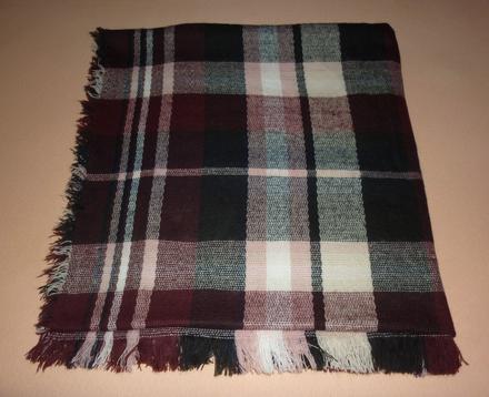 Vínová teplá šála takko fashion, takko