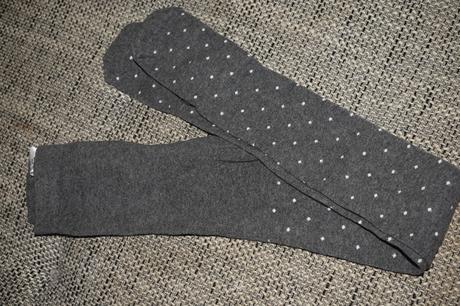 Vyprané punčochy h&m s puntíky, velikost 134/140, h&m,134