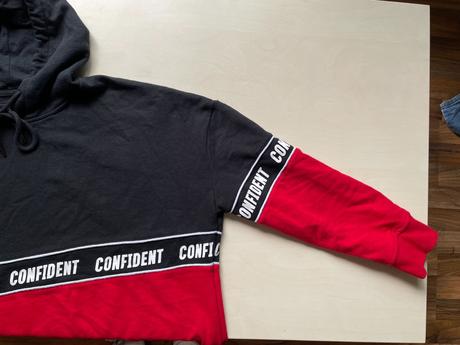 Crop široká mikina, vel m, fisherfield, m