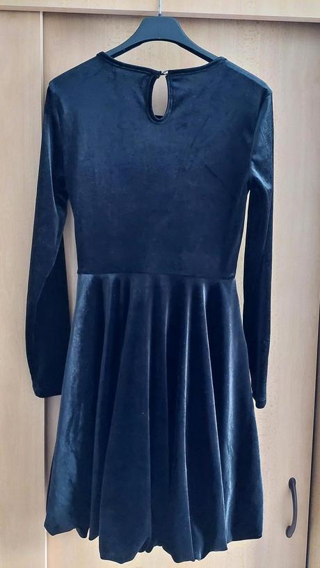 Černé sametové šaty sinsay, sinsay,s