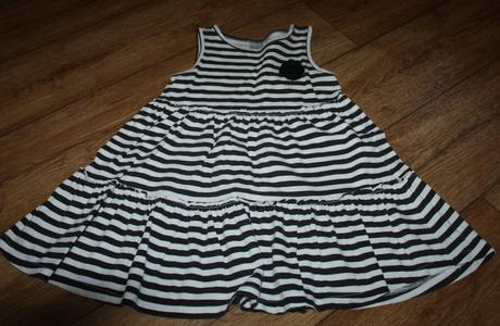 Pruhované šaty c&a, palomino,104