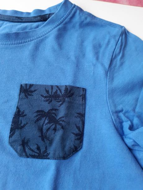 Modré tričko s kapsičkou, pepperts,128